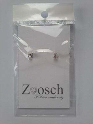 Zoosch 5mm clear stud earring