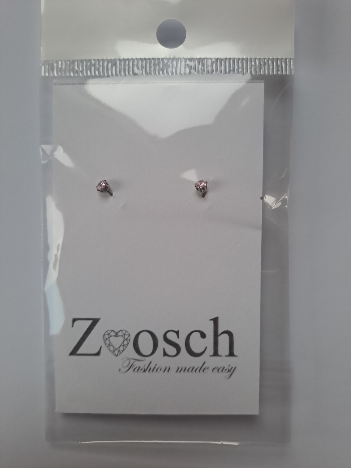 Zoosch 3mm Pink stud earring