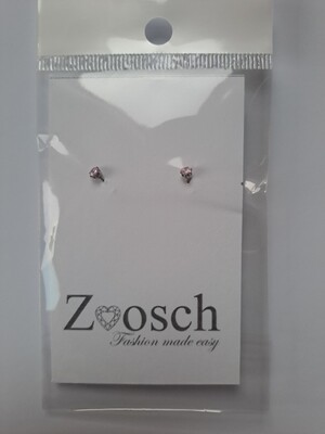 Zoosch 3mm Pink stud earring