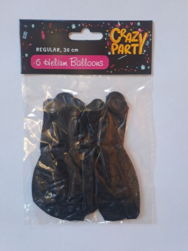 Balloons Regular Black 6&#39;s