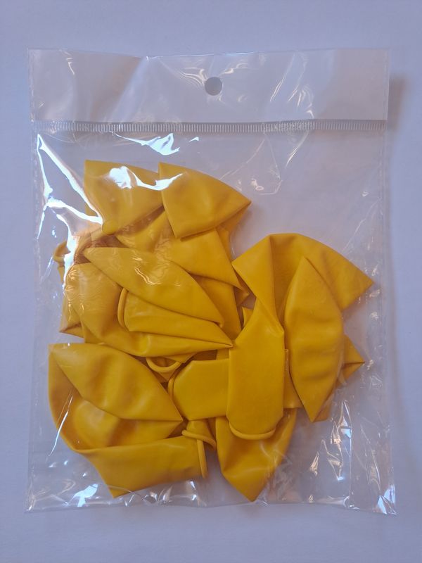 Balloons Yellow Plain 12&#39;s