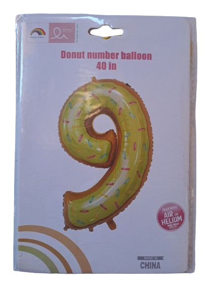 Balloon Donut Number 9