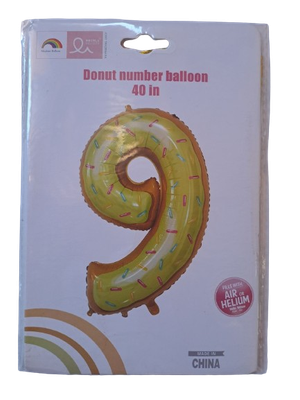Balloon Donut Number 9