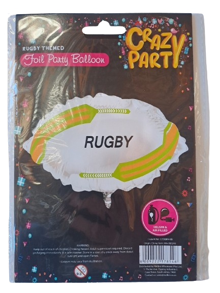 Balloon Foil Rugby ball