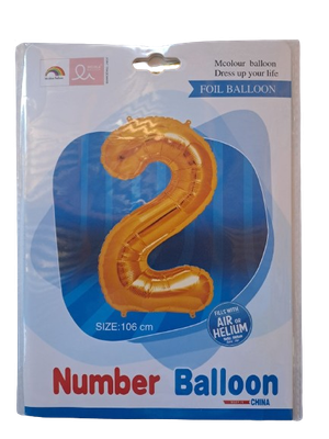 Balloon Giant Number 2 Gold