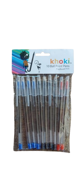 Ball Point Pens 10&#39;s Khoki