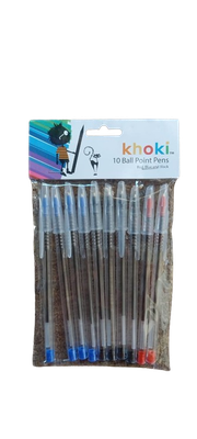 Ball Point Pens 10&#39;s Khoki