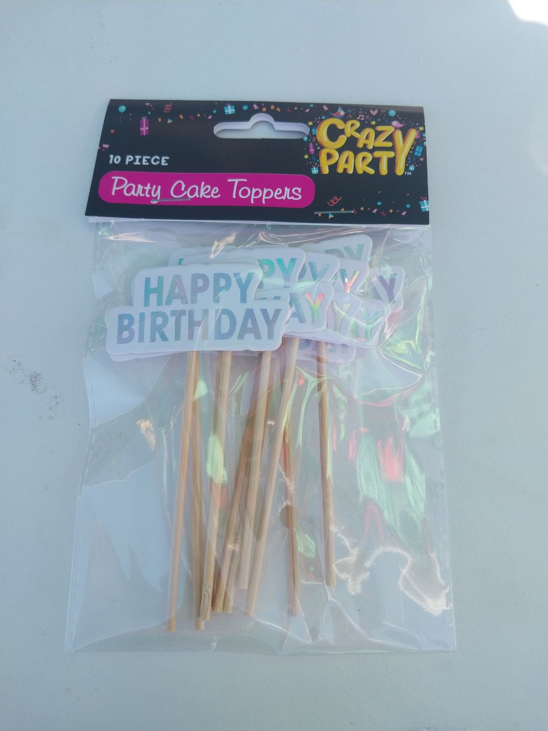 Party cake toppers 10pcs