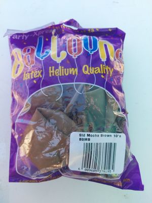 Balloons Std Mocha Brown 10&#39;s