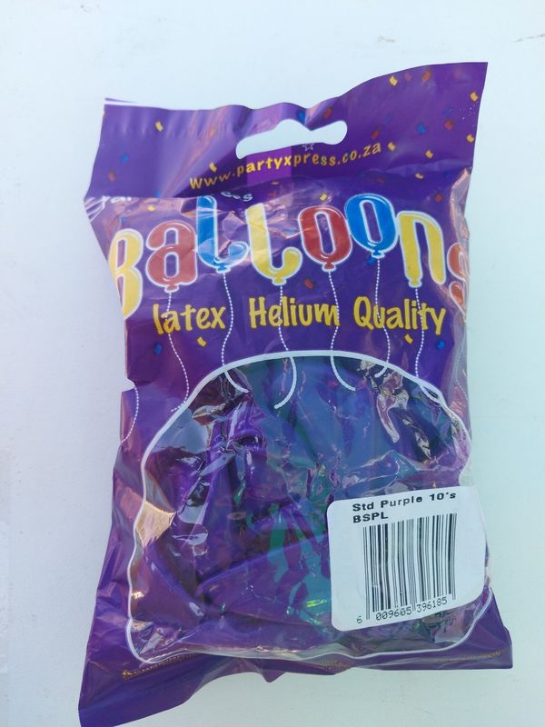 Balloons Std Purple 10's