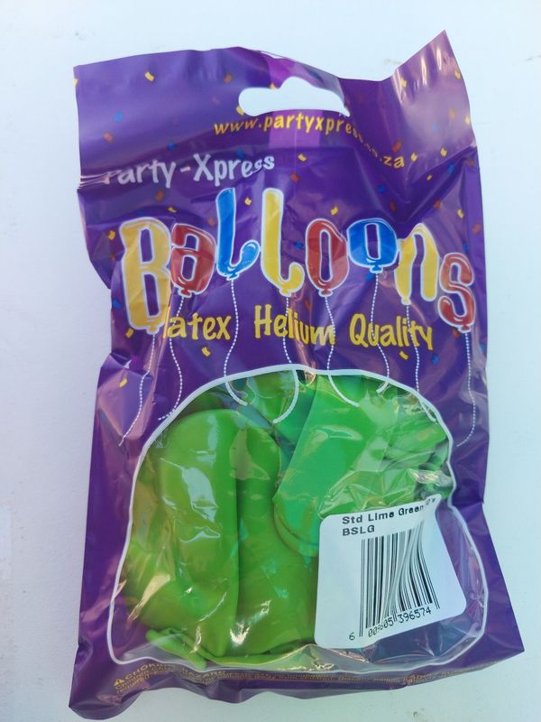 Balloons Std Lime Green 10's