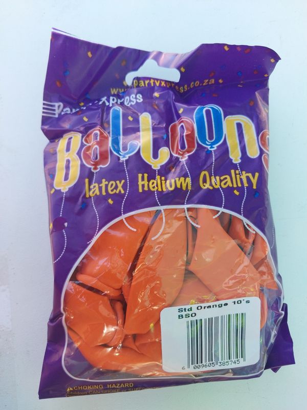 Balloons Std Orange 10's