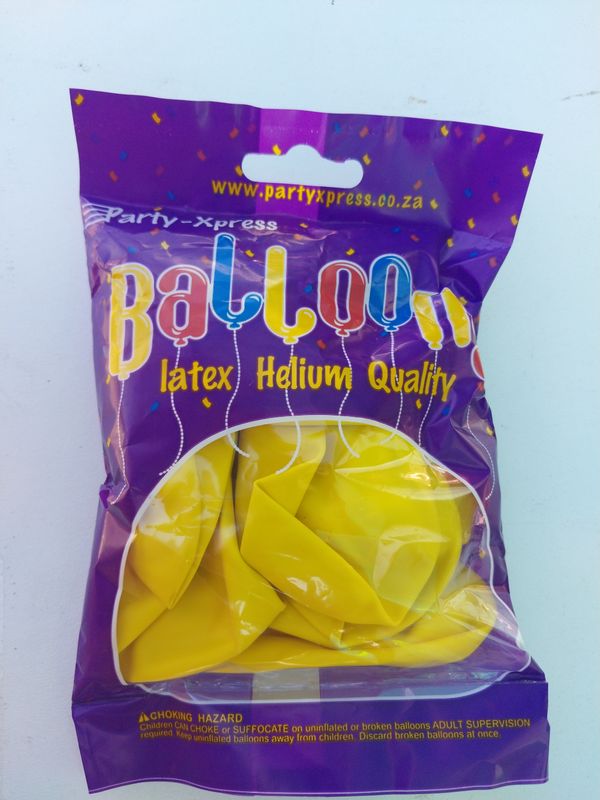 Balloons Std Yellow 10's