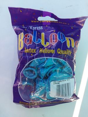 Balloons Met Light Blue 10&#39;s