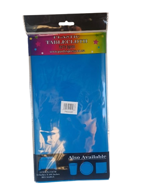 Tablecloth Plastic Blue