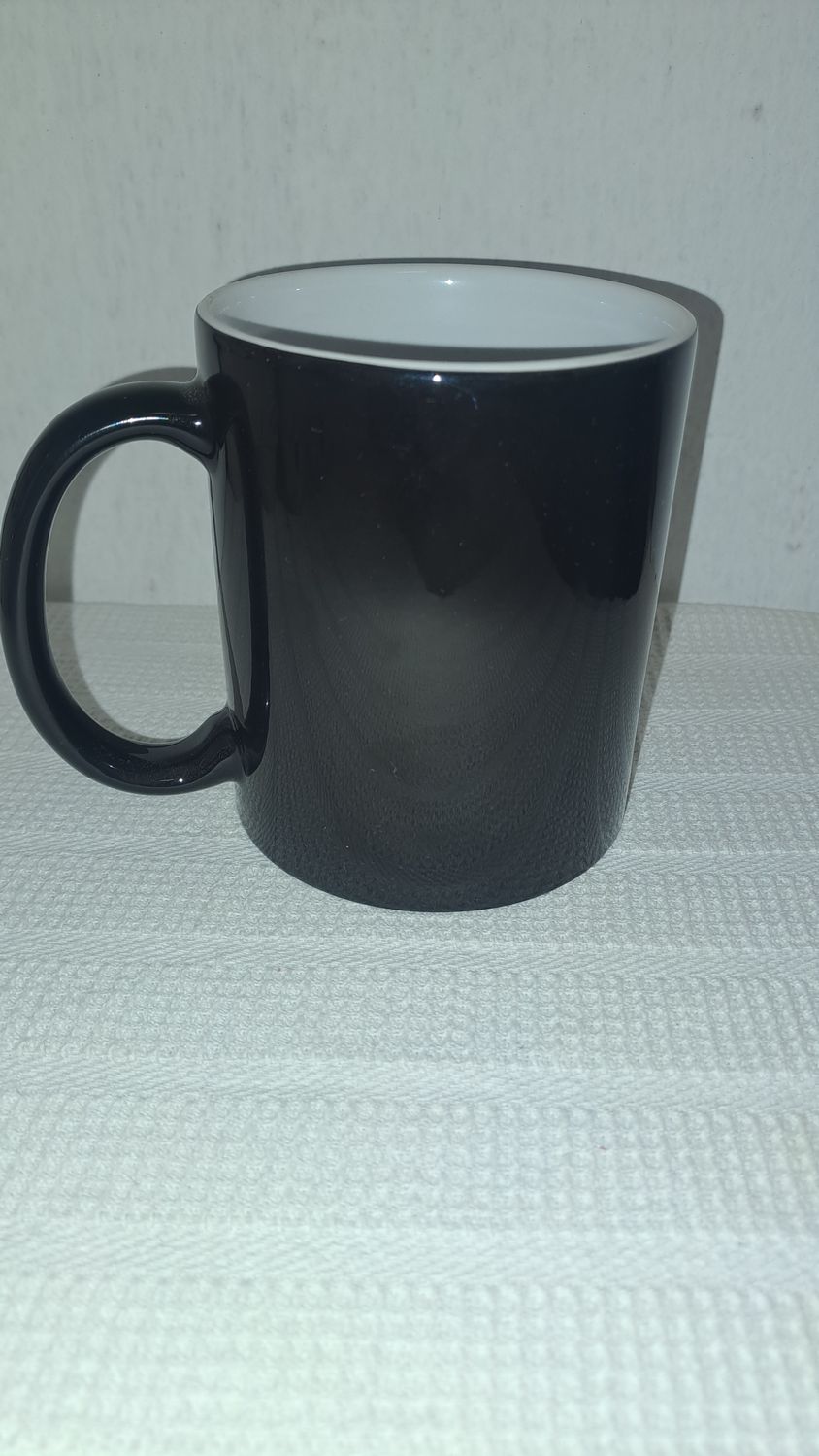 Mug Color changing Black Gloss with custom printing