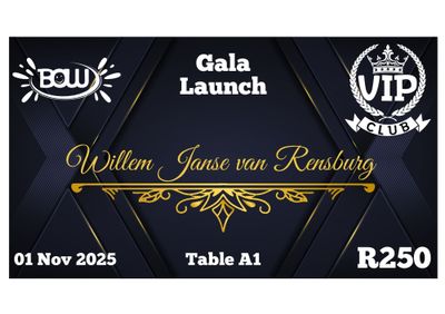 VIP CLUB LAUNCH 2025 TICKET