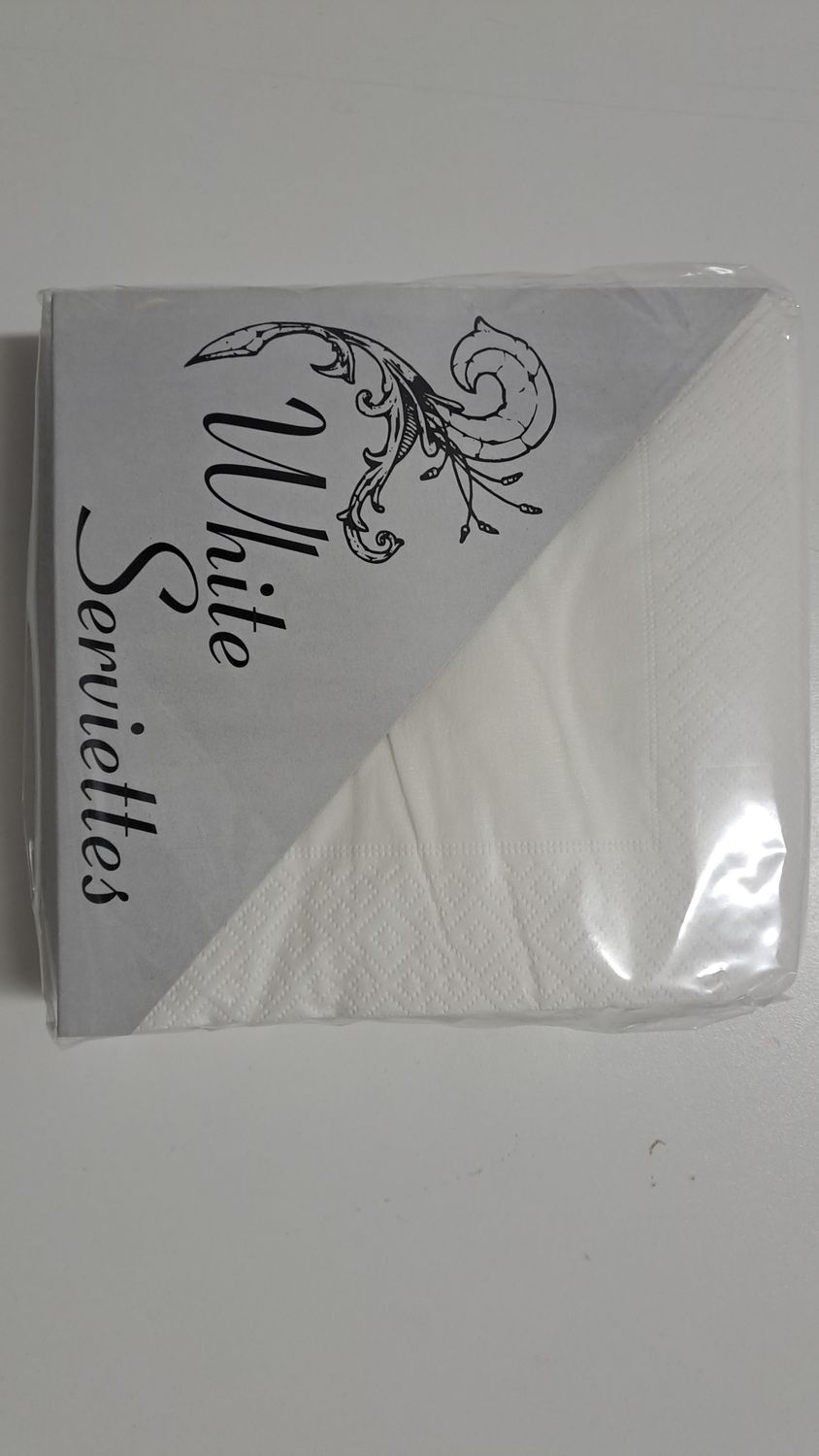 Serviettes White 2 ply 330x330mm 40's