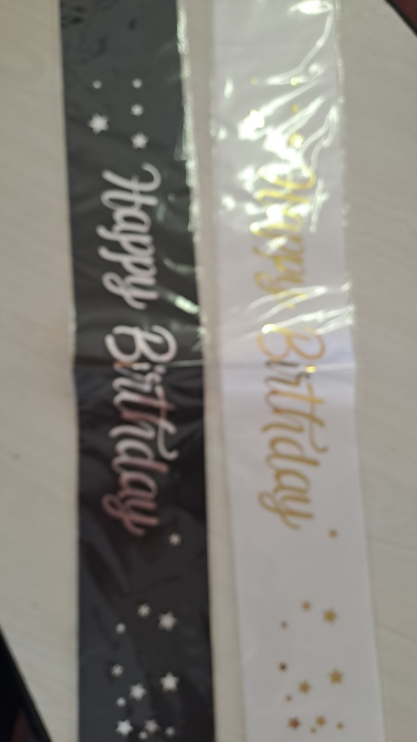 Sash Happy Birthday print