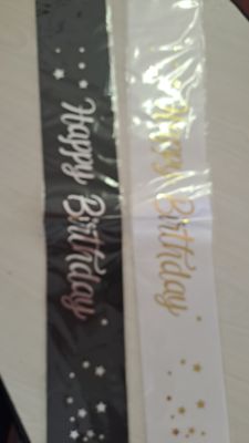 Sash Happy Birthday print