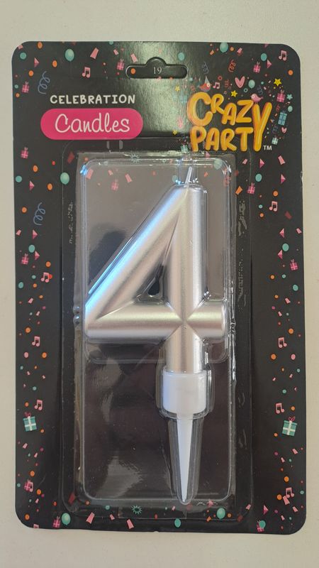 Candles Large Silver Nr 4