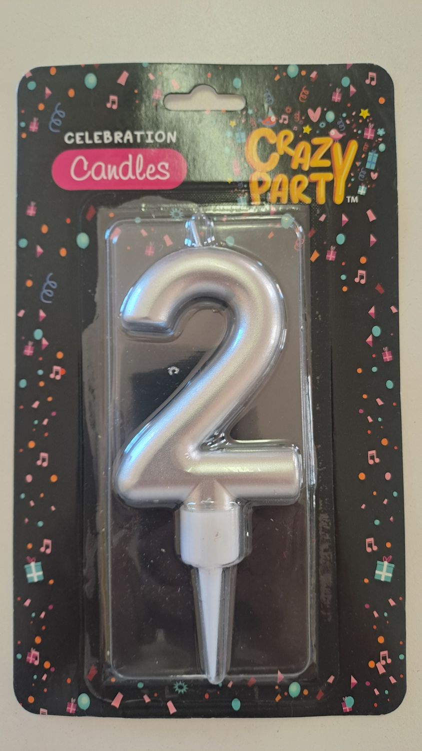 Candles Large Silver Nr 2