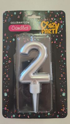 Candles Large Silver Nr 2