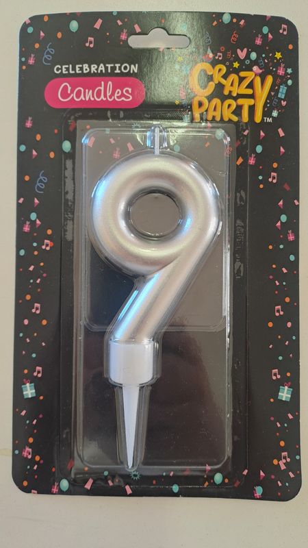 Candles Large Silver Nr 9