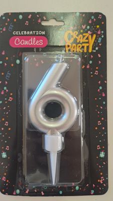 Candles Large Silver Nr 6