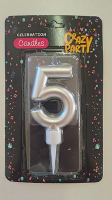 Candles Large Silver Nr 5