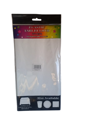 Tablecloth Plastic White