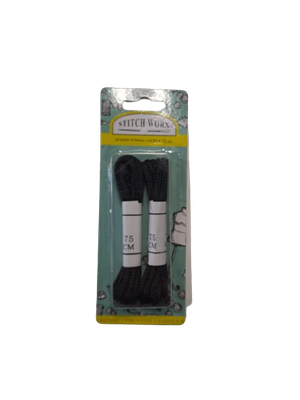 Laces Formal Round 75cm Black
