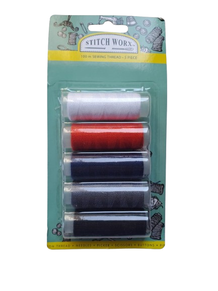 Sewing Thread 100m 5 Piece