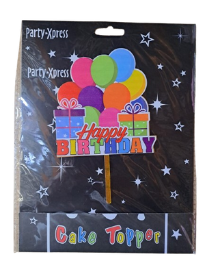 Cake Topper Happy Birthday with multi present pic