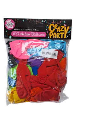 Balloons Assorted colours Small 100's