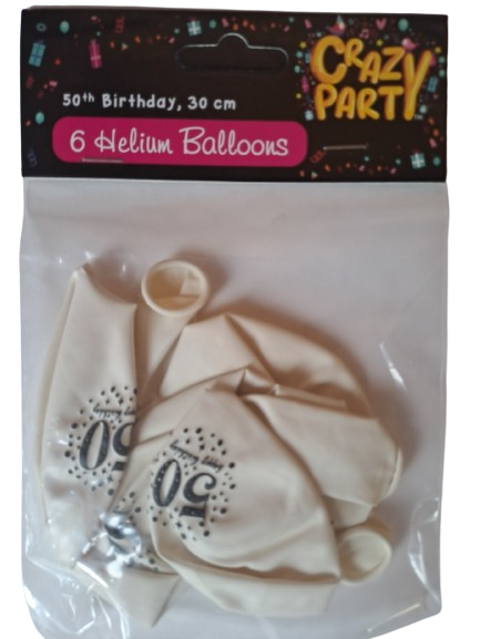 Balloons 50th 6's