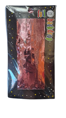 Foil Fringe Backdrop Light Pink 1x2m