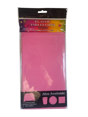 Tablecloth Plastic Pink