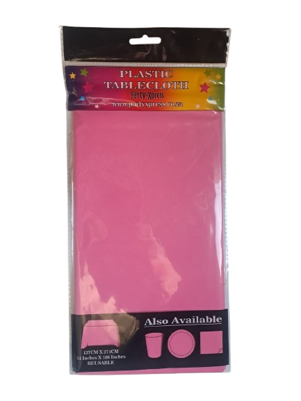 Tablecloth Plastic Pink