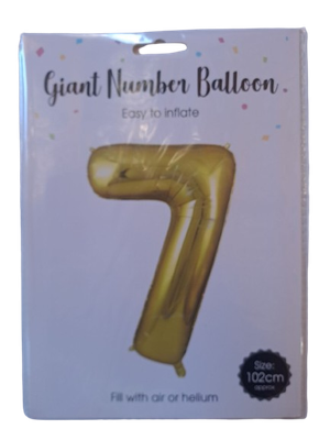 Balloon Giant Number 7 Gold