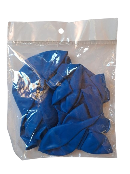 Balloons Blue Plain 12's