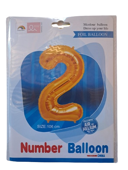 Balloon Giant Number 2 Gold