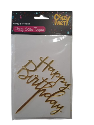 Party Cake Topper "Happy Birthday"