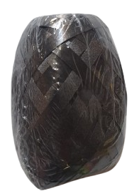 Balloon Ribbon Cob Metallic Black 20m