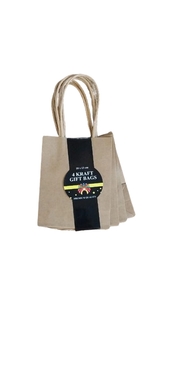 Gift Bag Kraft 4's Small