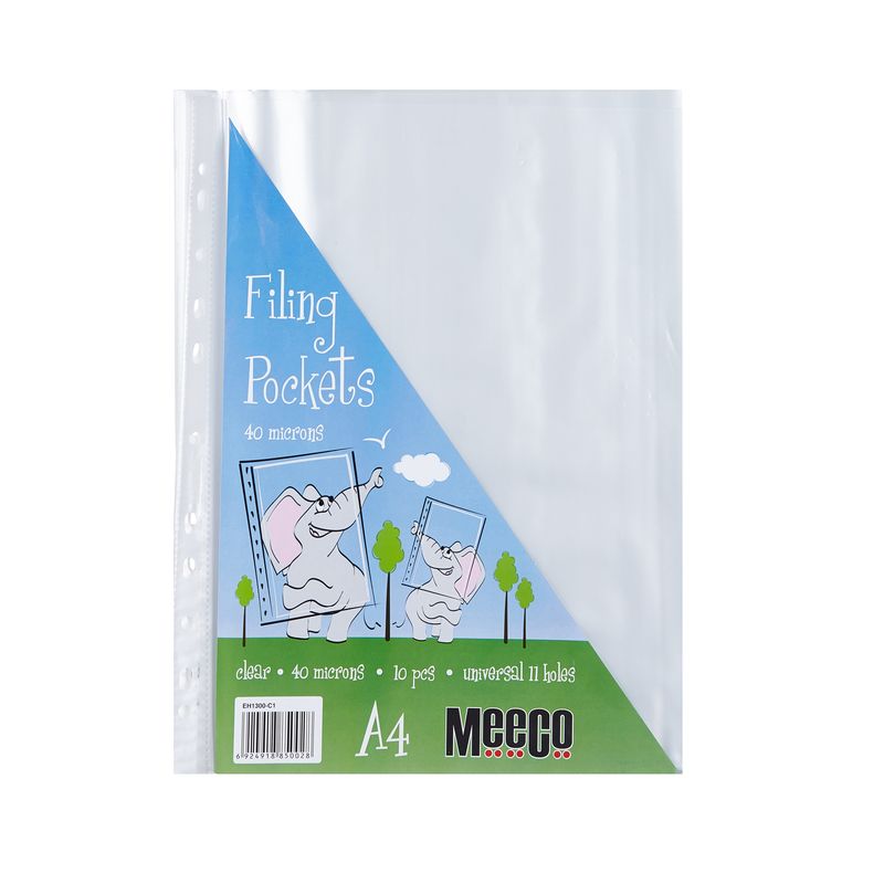 Filing Pockets 40 Micron 10 piece