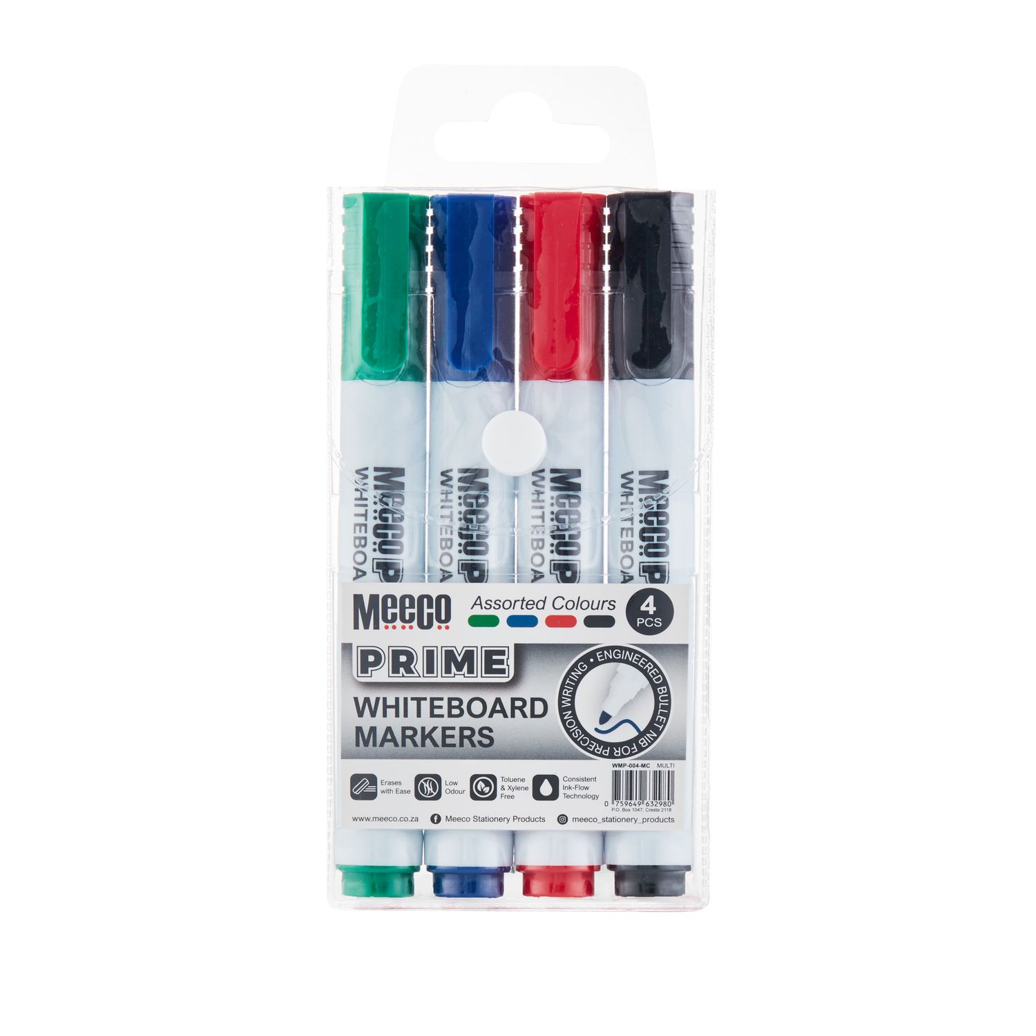 Whiteboard Markers Prime Assorted Wallet 4&#39;s