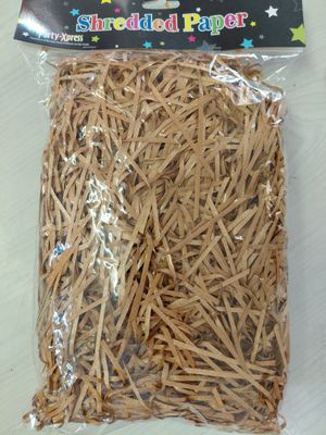 Shredded Paper 100g Glitter Brown