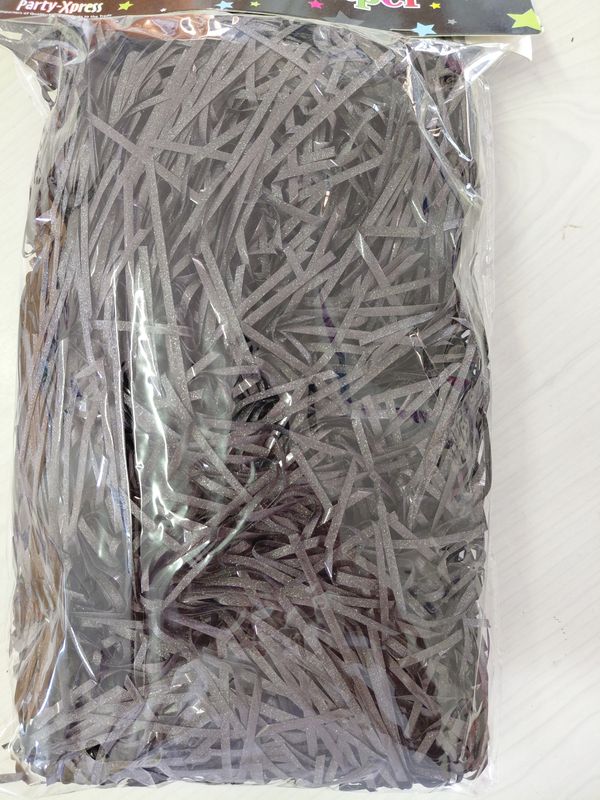 Shredded Paper 100g Glitter Black