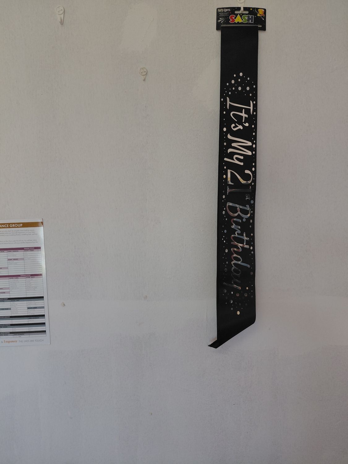 Sash It's My 21st Birthday Silver